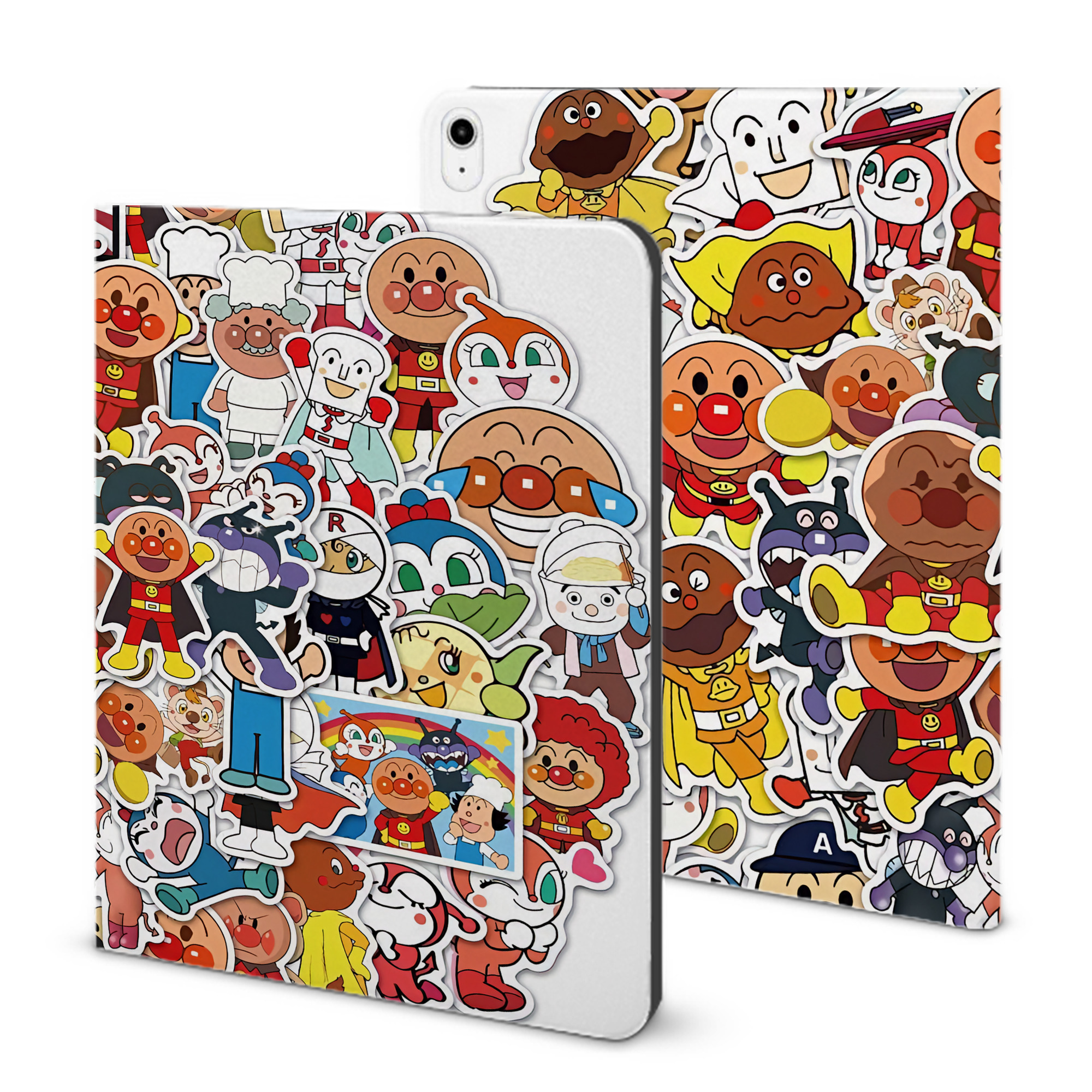 （画像用） アンパンマン Anpanman IPadケース ペンホルダー付き ブックスタイルデザイン